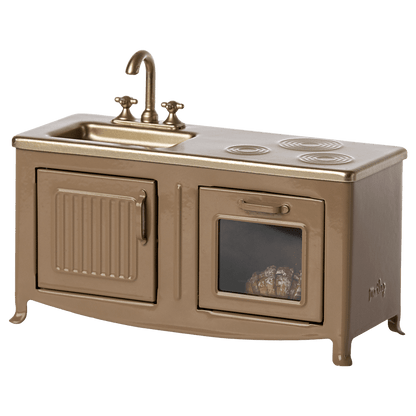 Maileg Dukketilbehør, Køkken til mus - Lys brun