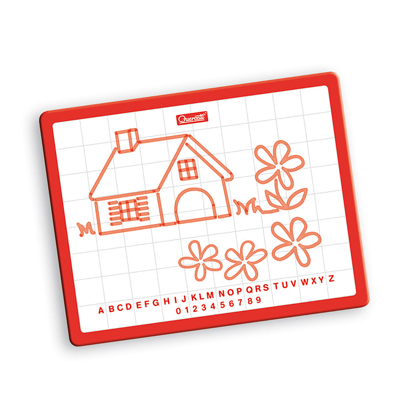 Quercetti Magnetisk tegnetavle m. bogstaver