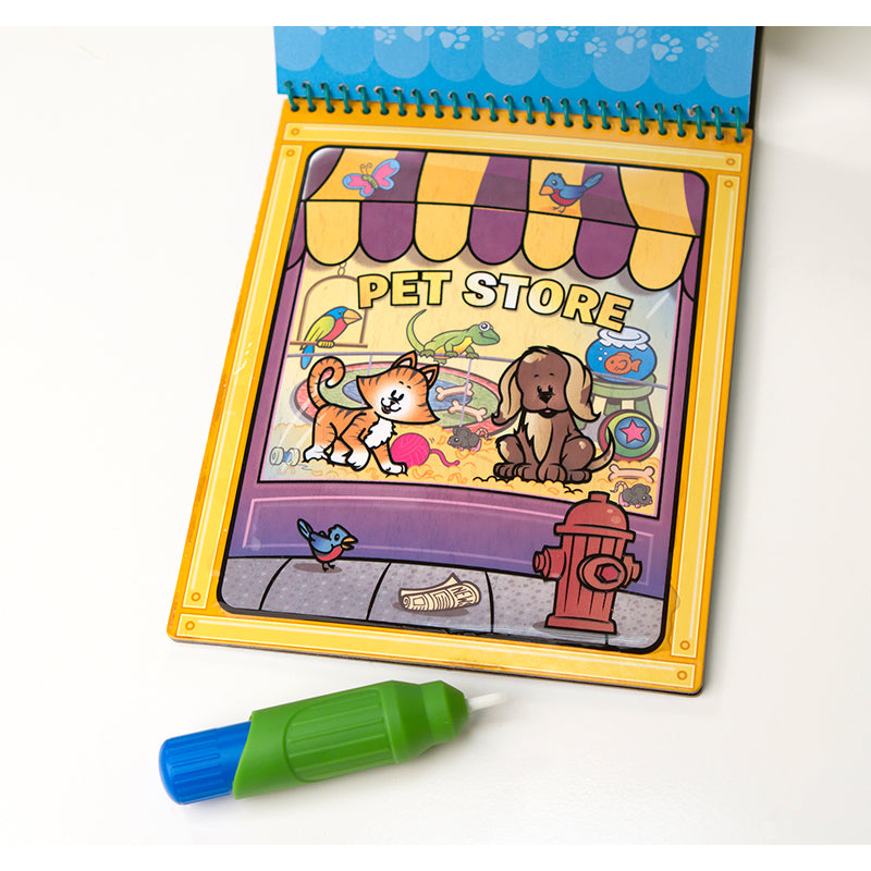 Water-wow, mal m. vand, genanvendelig motiver - dyr