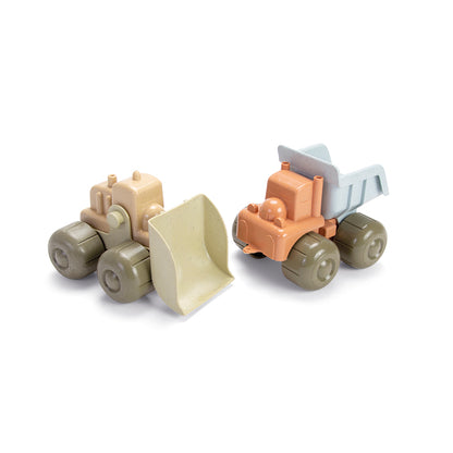 Dantoy Bioplast Bulldozer og lastbil i gaveæske, Svanemærket