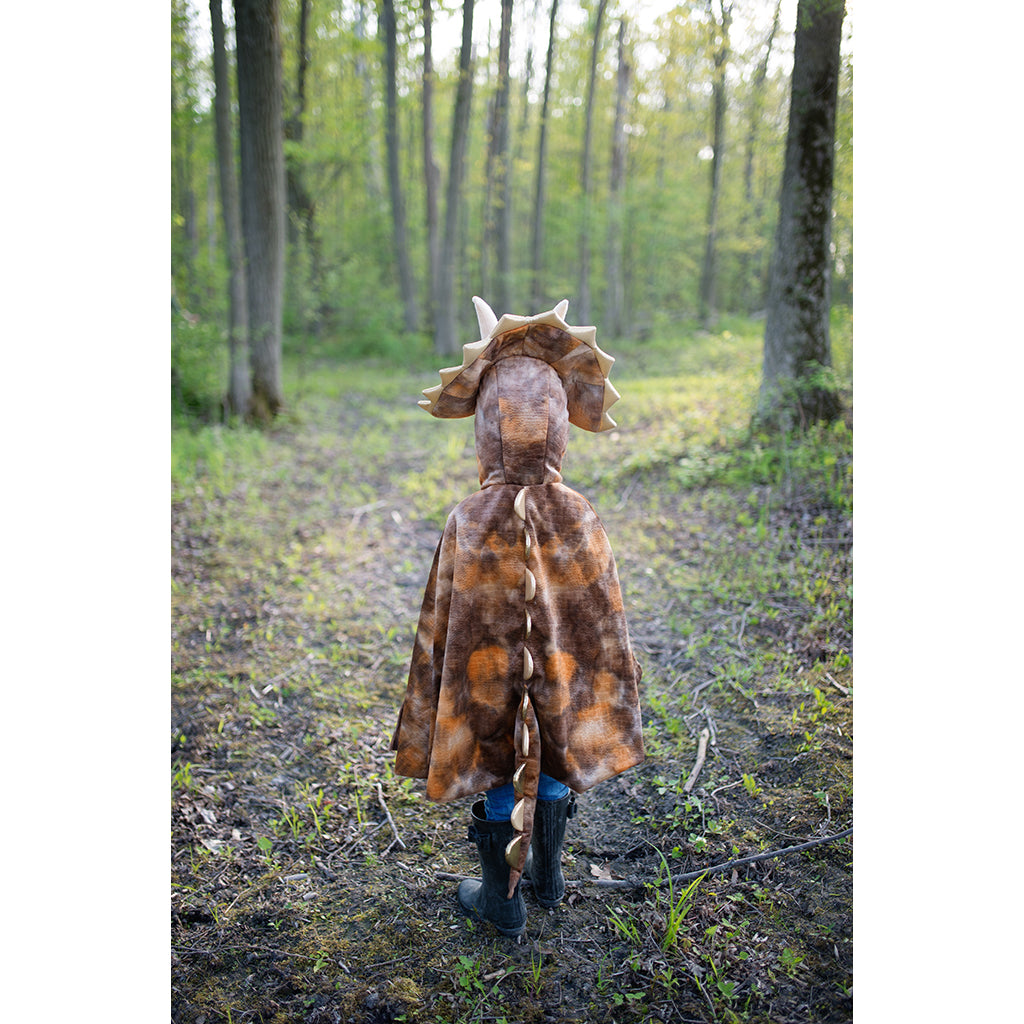 Great Pretenders dyrekostume, Grandasaurus Triceratops Cape m. klør - str. 4-6 år