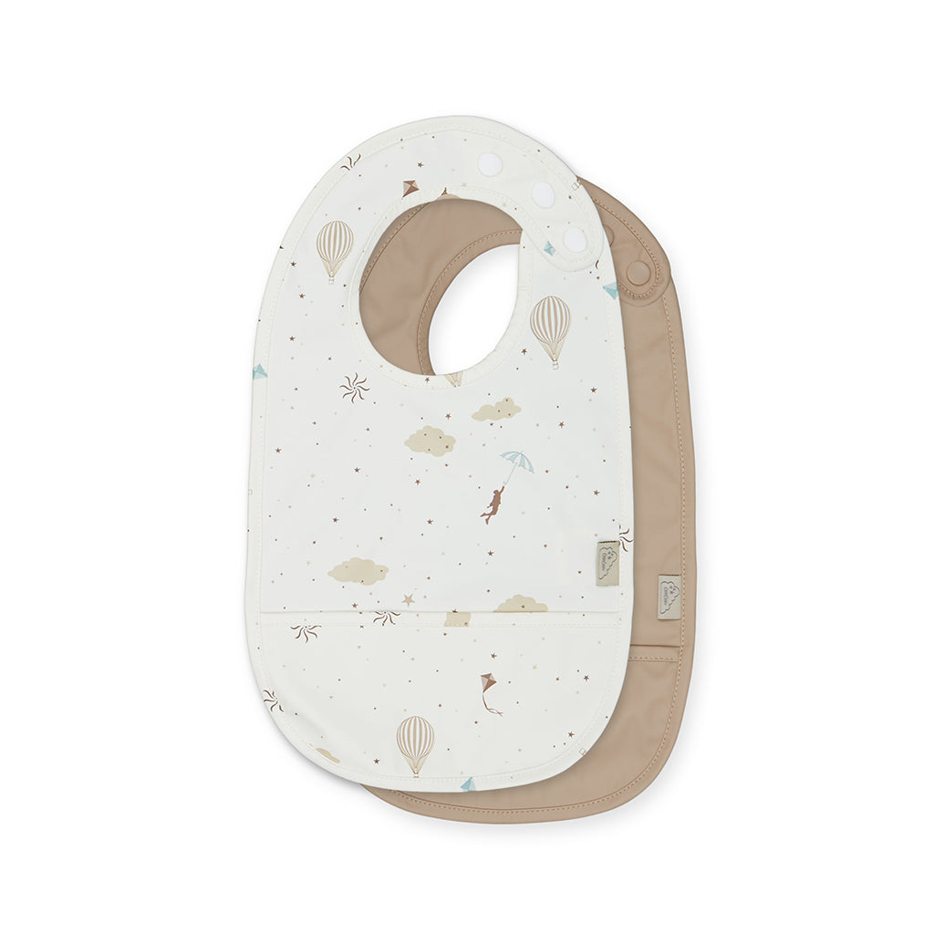 Cam Cam hagesmæk m. lomme, 2-pak - Dreamland/caramel