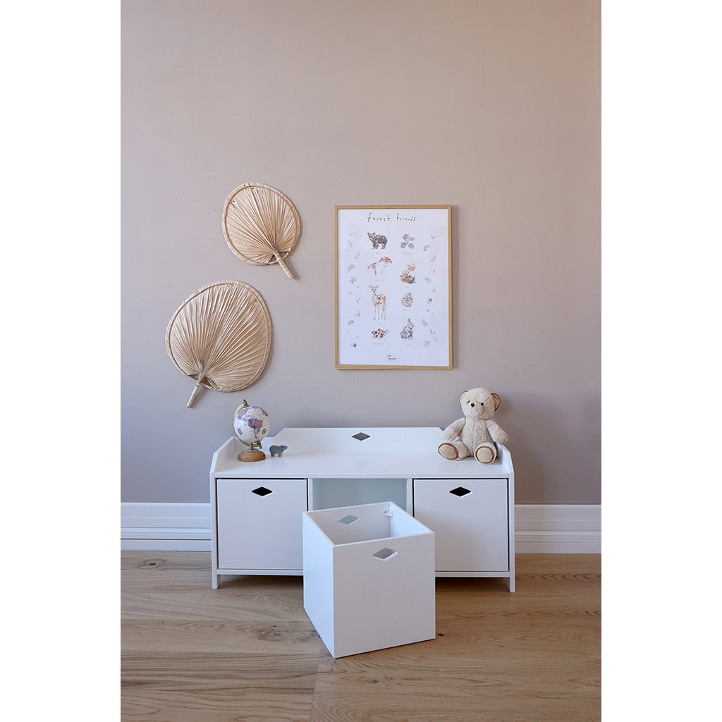 Cam Cam Luca opbevaringskasse til Luca bænk, Hvid