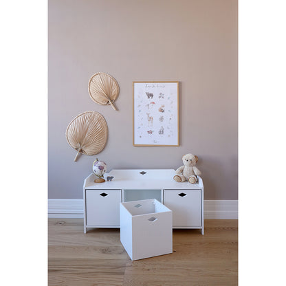 Cam Cam Luca opbevaringskasse til Luca bænk, Hvid