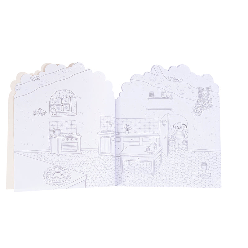 Moulin Roty Male- og klistermærkebog, Træ