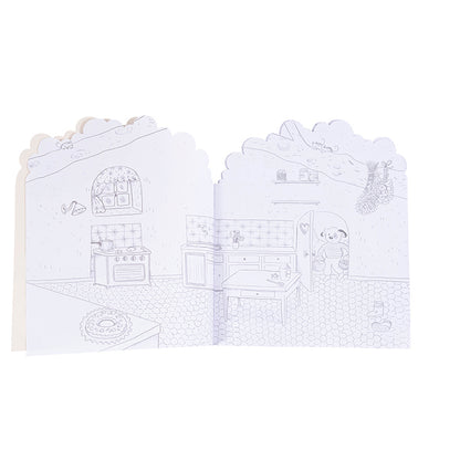 Moulin Roty Male- og klistermærkebog, Træ