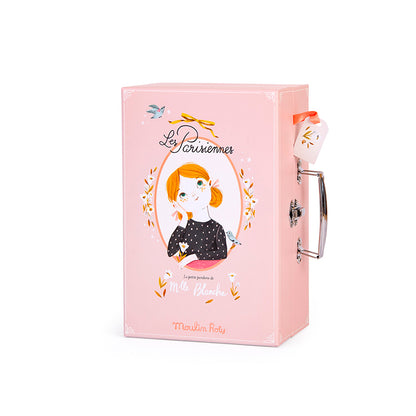 Moulin Roty dukke, Den lille Pariserkuffert med kludedukke og tøj