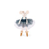 Moulin Roty dukke, ballerina mus i kuffert, 26 cm - Suzies garderobe