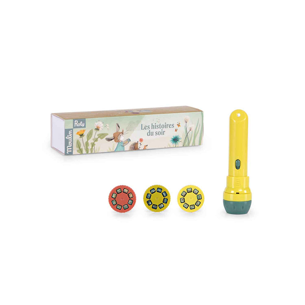 Moulin Roty lygte skyggespil, Fortæl en historie - Trois Petits Lapins