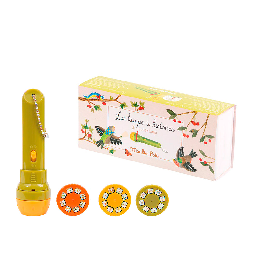 Moulin Roty lygte skyggespil, Fortæl en historie - Insekter, fugle og dyr