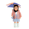 Our Generation dukketøj, Deluxe regnsæt - vist på dukke