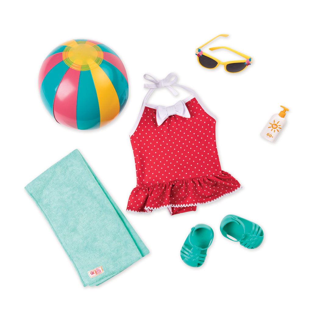 Our Generation dukketøj, Retro badedragt og tilbehør