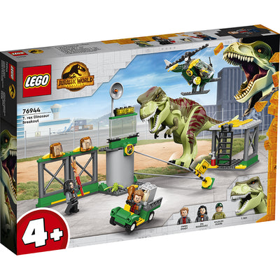 LEGO® Jurassic World, T-rex på dinosaurflugt