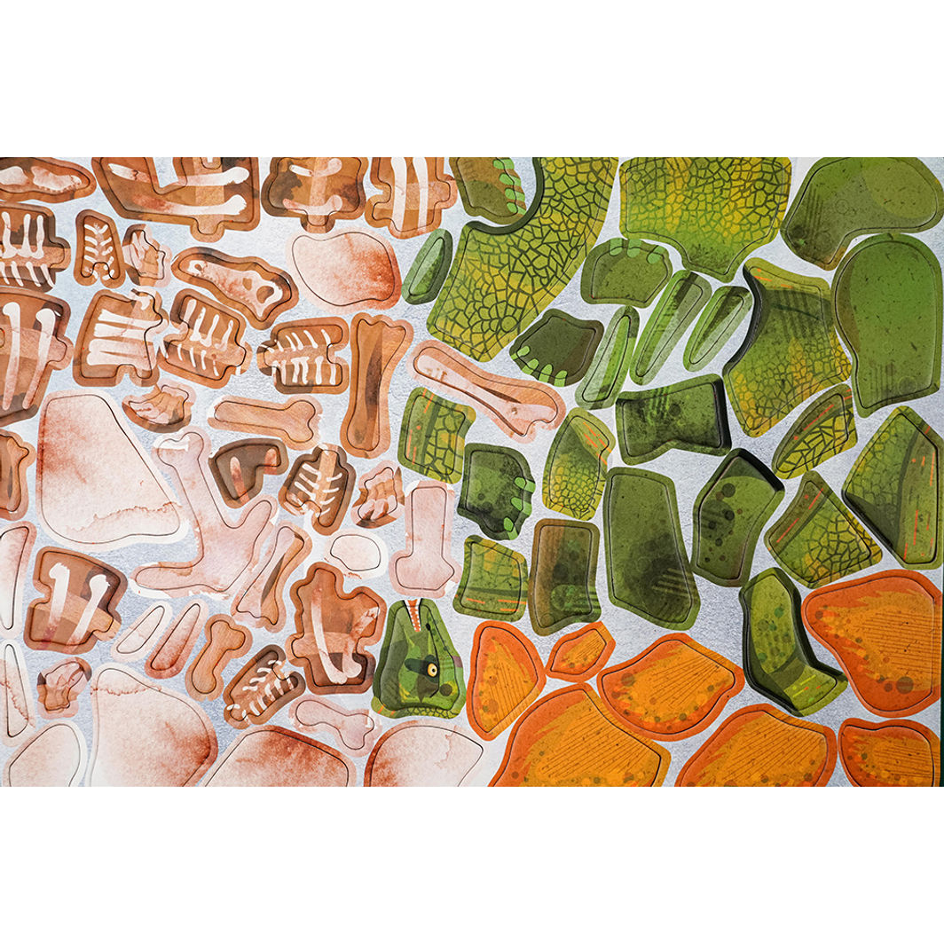 mierEdu, Magnetisk legetavle/puslespil - Stegosaurus