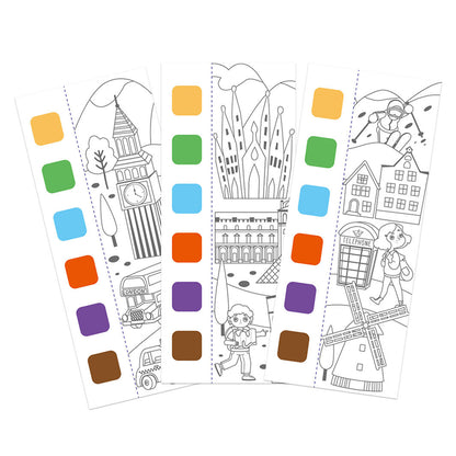 mierEdu, Vandfarve malehæfte - Globetrotter