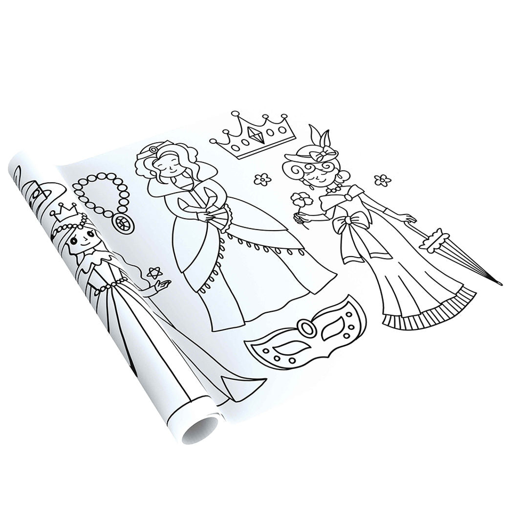 mierEdu, Kæmpebanner til farvelægning - Prinsesser