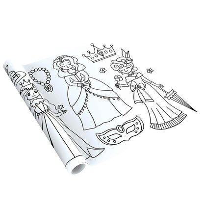 mierEdu, Kæmpebanner til farvelægning - Prinsesser