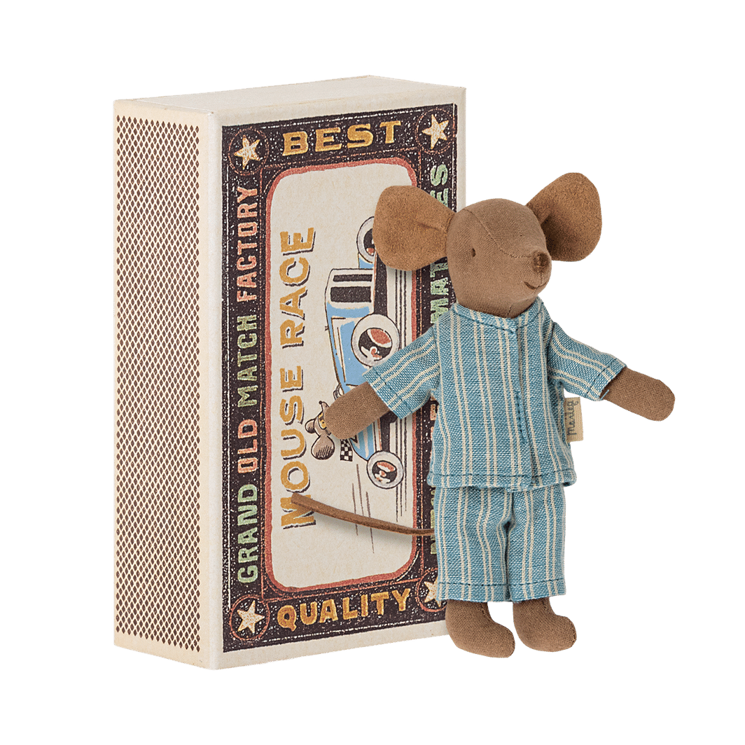 Maileg Storebror mus i tændstikæske
