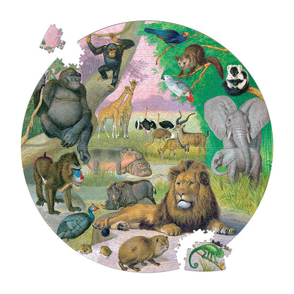 eeBoo, Rundt puslespil 1000 brk - Afrika