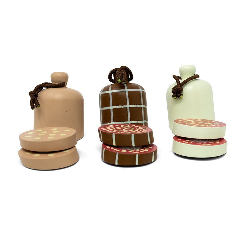 Mamamemo legemad i træ, Italiensk salami