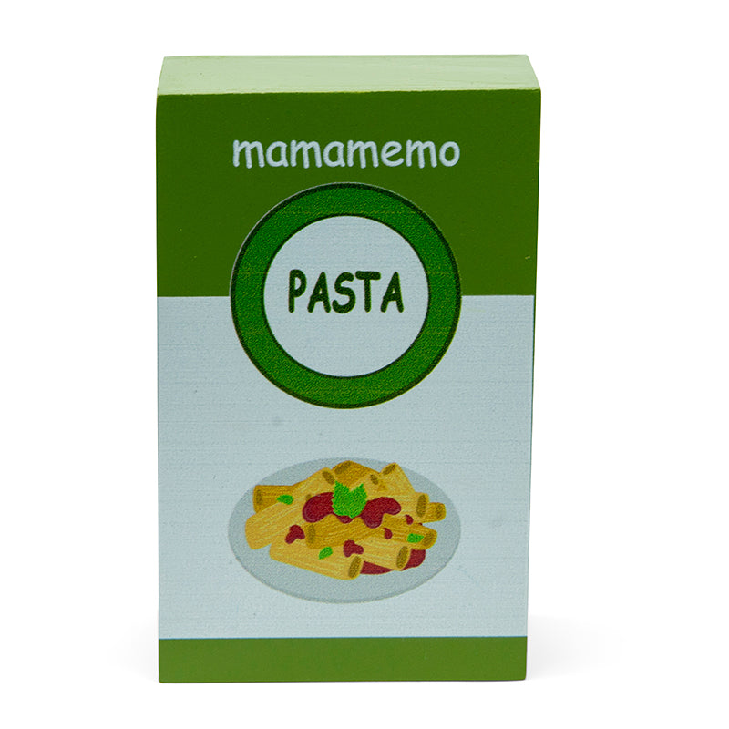 Mamamemo legemad i træ, Pasta pakke