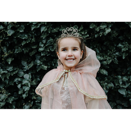 Great Pretenders hårbøjle m. diadem, Sølvglitter