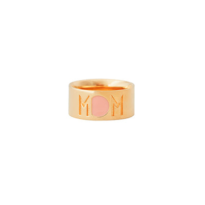 Design Letters Mom ring, guld - Nude - str. 50-56