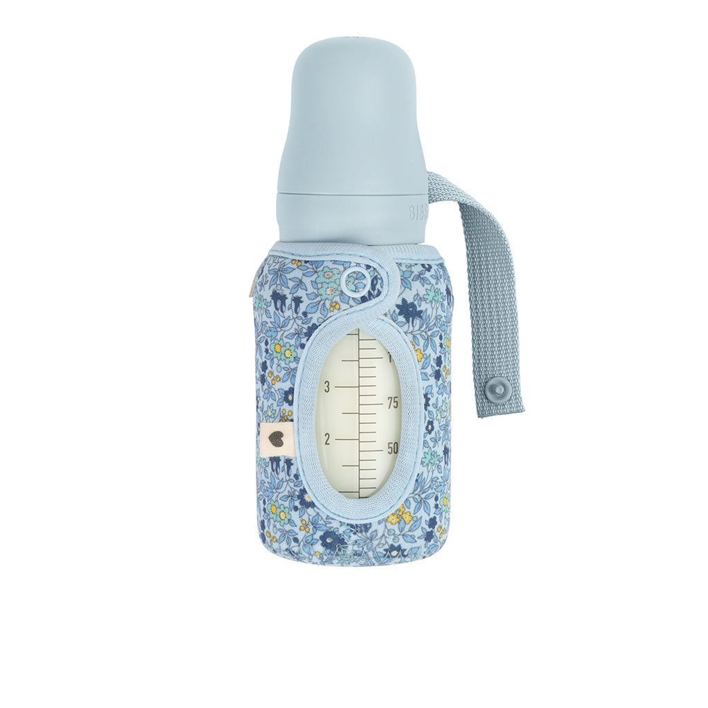 Bibs x Liberty Baby Flaskebeskytter Small - Chamomile Lawn Baby Blue