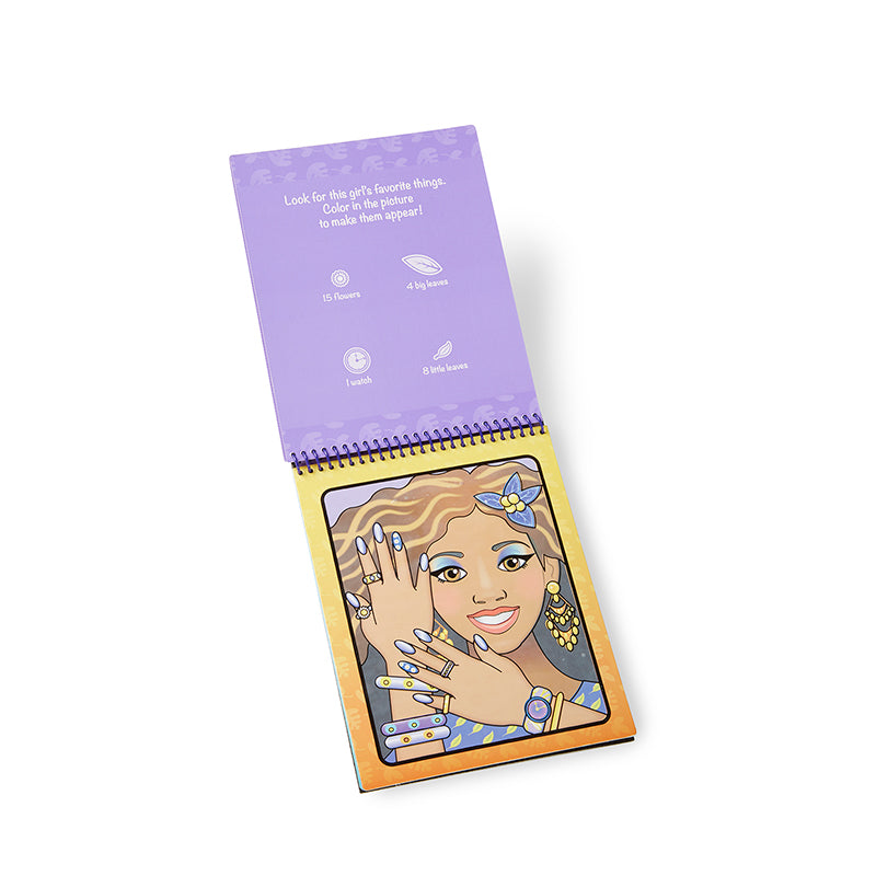 Water-wow, mal m. vand, genanvendelig motiver - make-up &amp; manicure