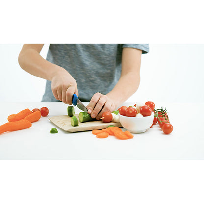 Kinderkitchen børnekokkeknivsæt, 2 dele - grøn/blå