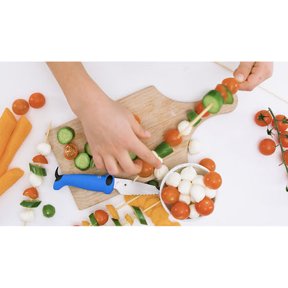 Kinderkitchen børnekokkeknivsæt, 2 dele - grøn/blå