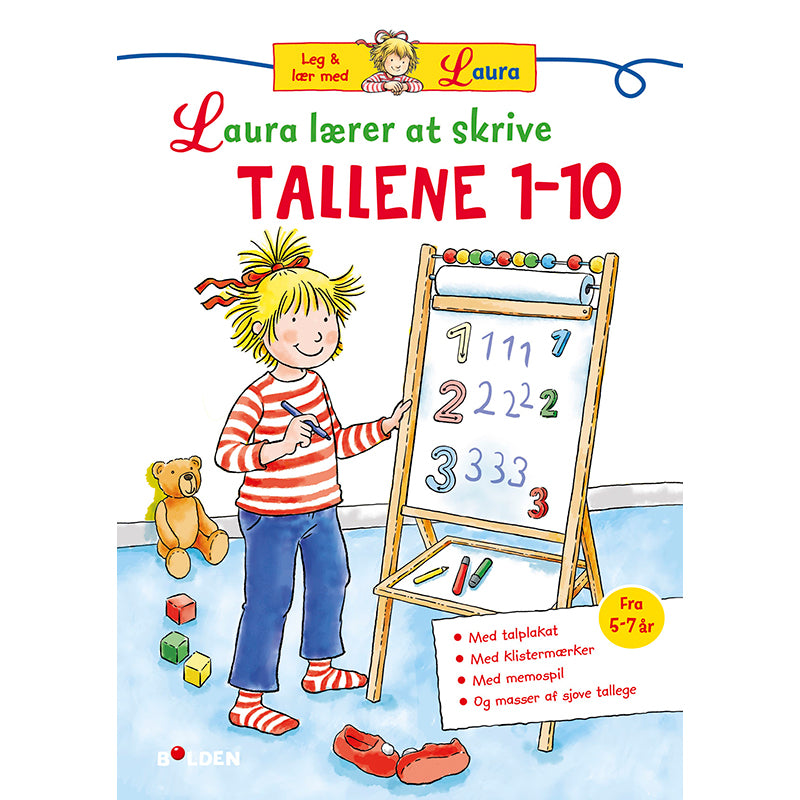 Laura lærer at skrive tallene 1-10