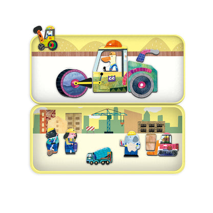 mierEdu, Magnetisk rejsesæt, Byggeplads