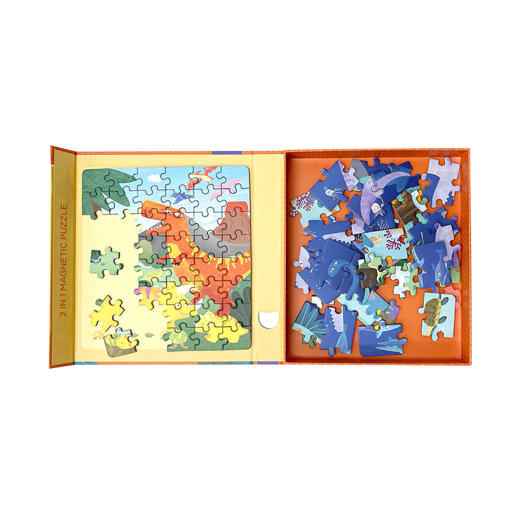 mierEdu, Magnetisk puslespil 24+48 brk - Dinosaurer