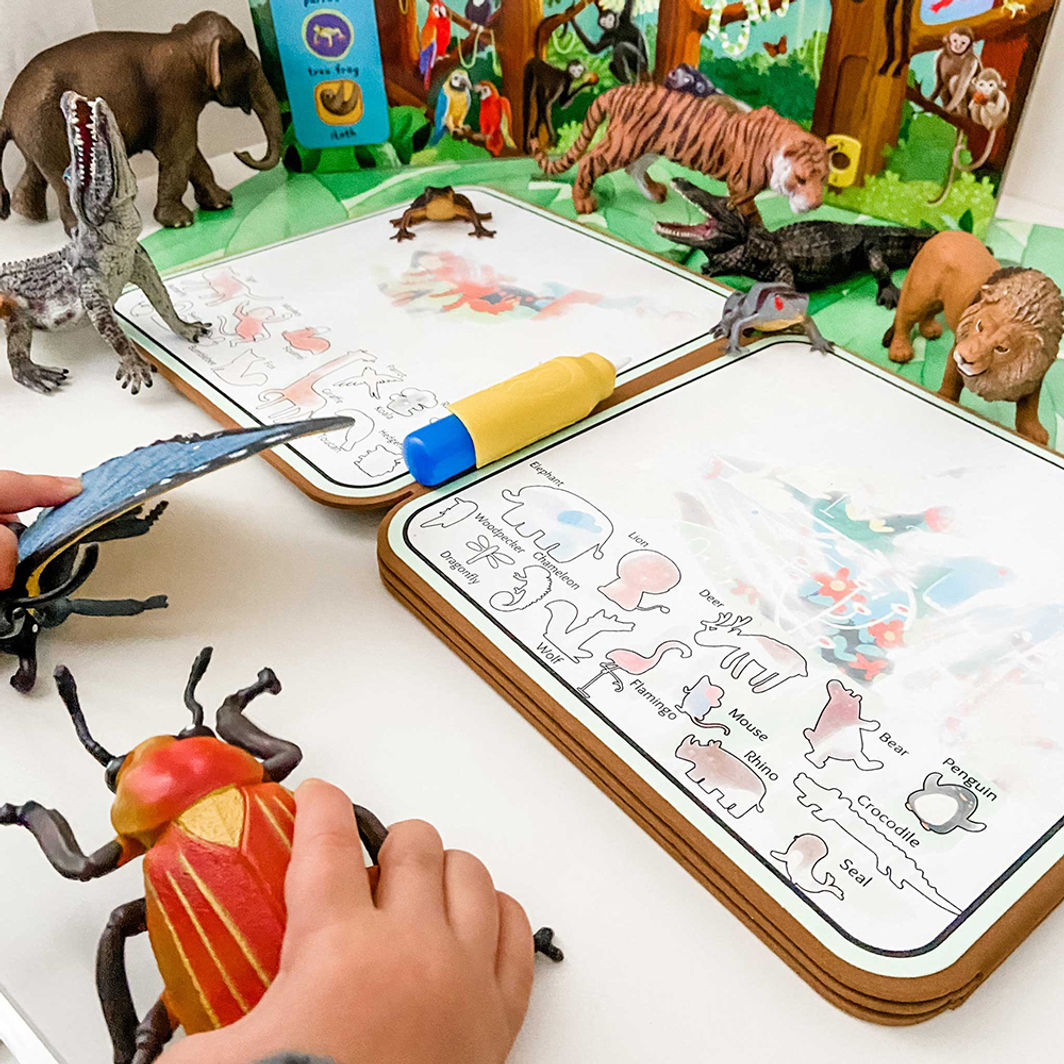 mierEdu, Mal med vand malebog - Vilde dyr