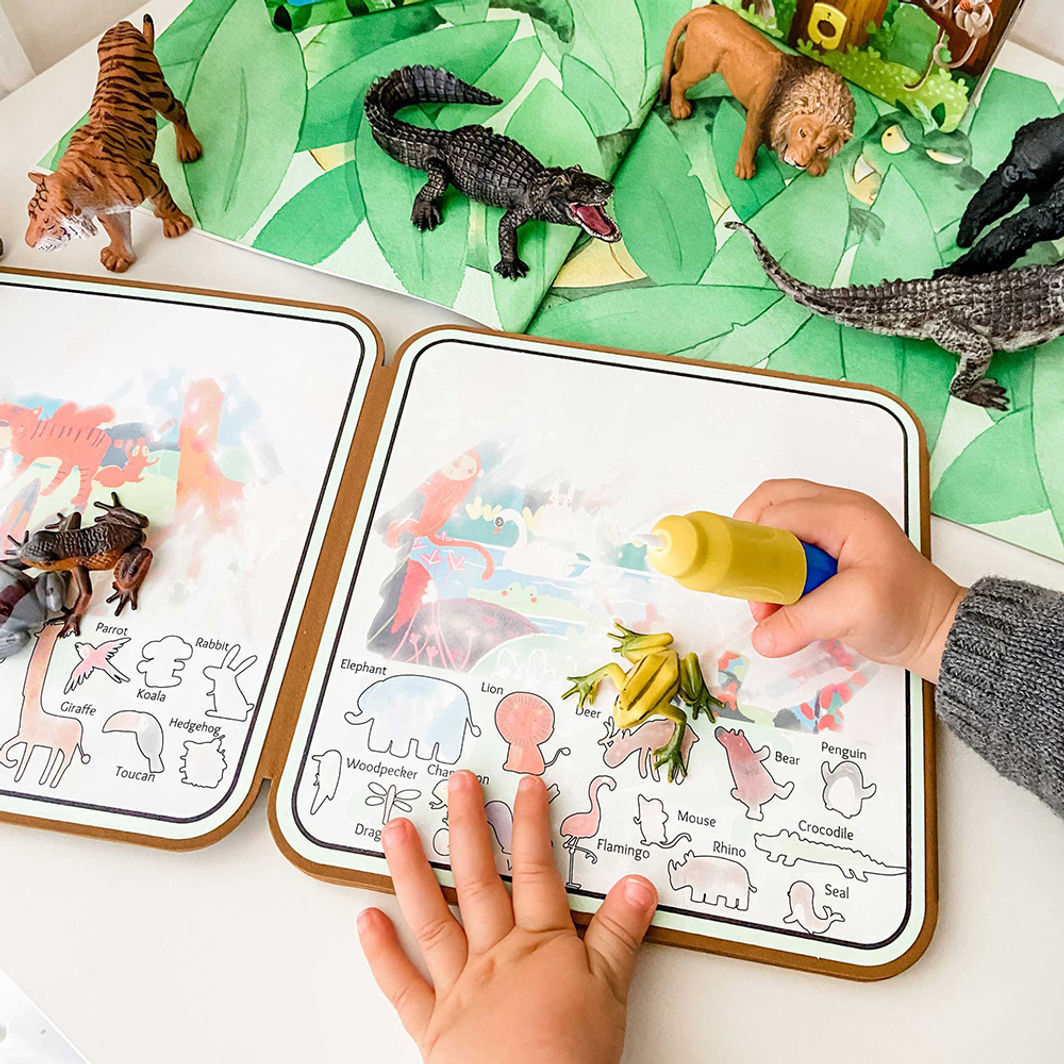 mierEdu, Mal med vand malebog - Vilde dyr