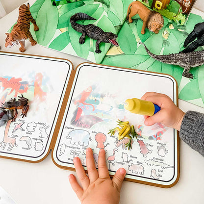 mierEdu, Mal med vand malebog - Vilde dyr