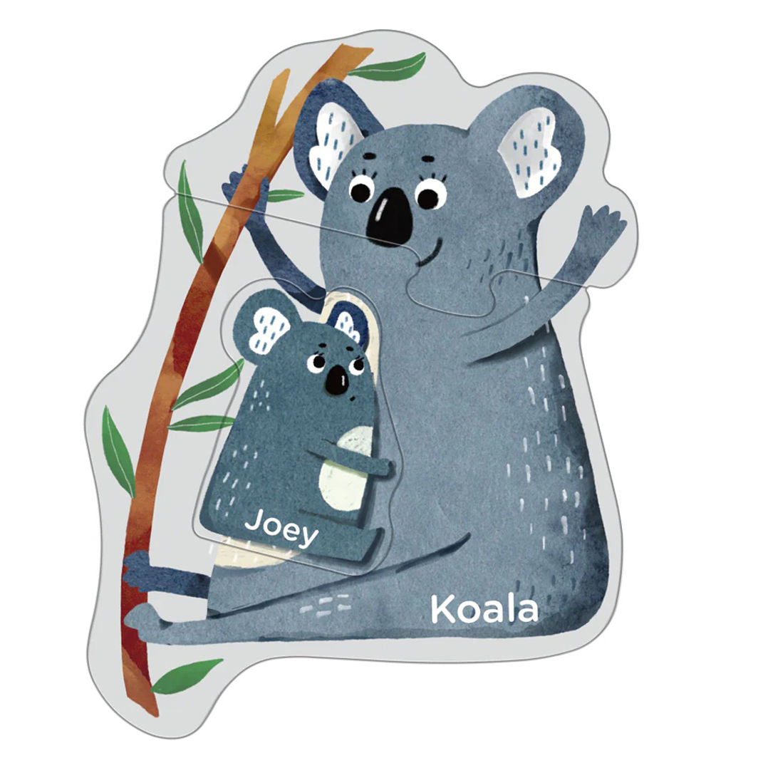 mierEdu, Puslespil 8x3 brk - Trin 1 - Dyreunge med forælder