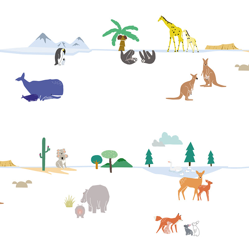 Mimi Lou wallsticker frise, Around the world