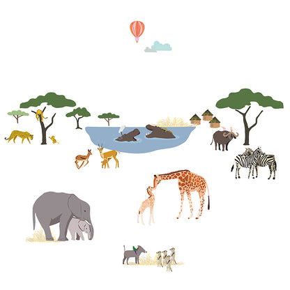 Mimi lou wallsticker, Safari