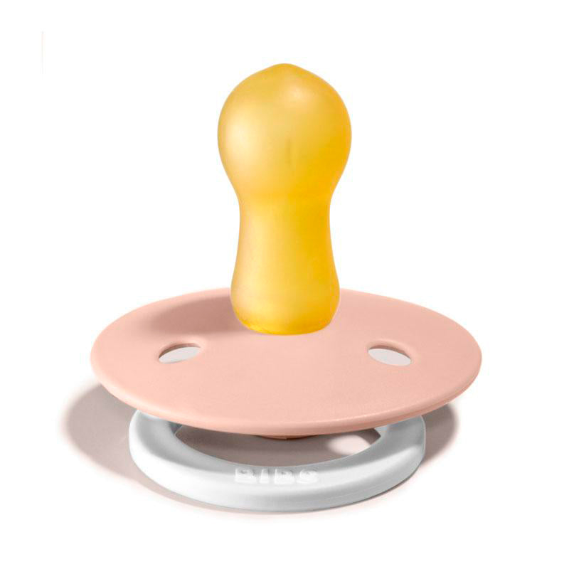 Bibs 2-pak, sutter i naturgummi, str. 2, Blush night/Vanilla Night - Glow in the dark