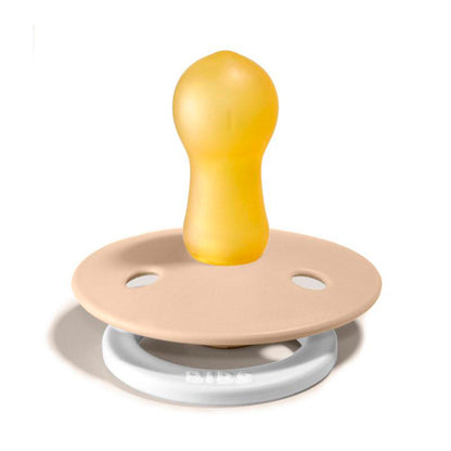 Bibs 2-pak, sutter i naturgummi, str. 2, Blush night/Vanilla Night - Glow in the dark