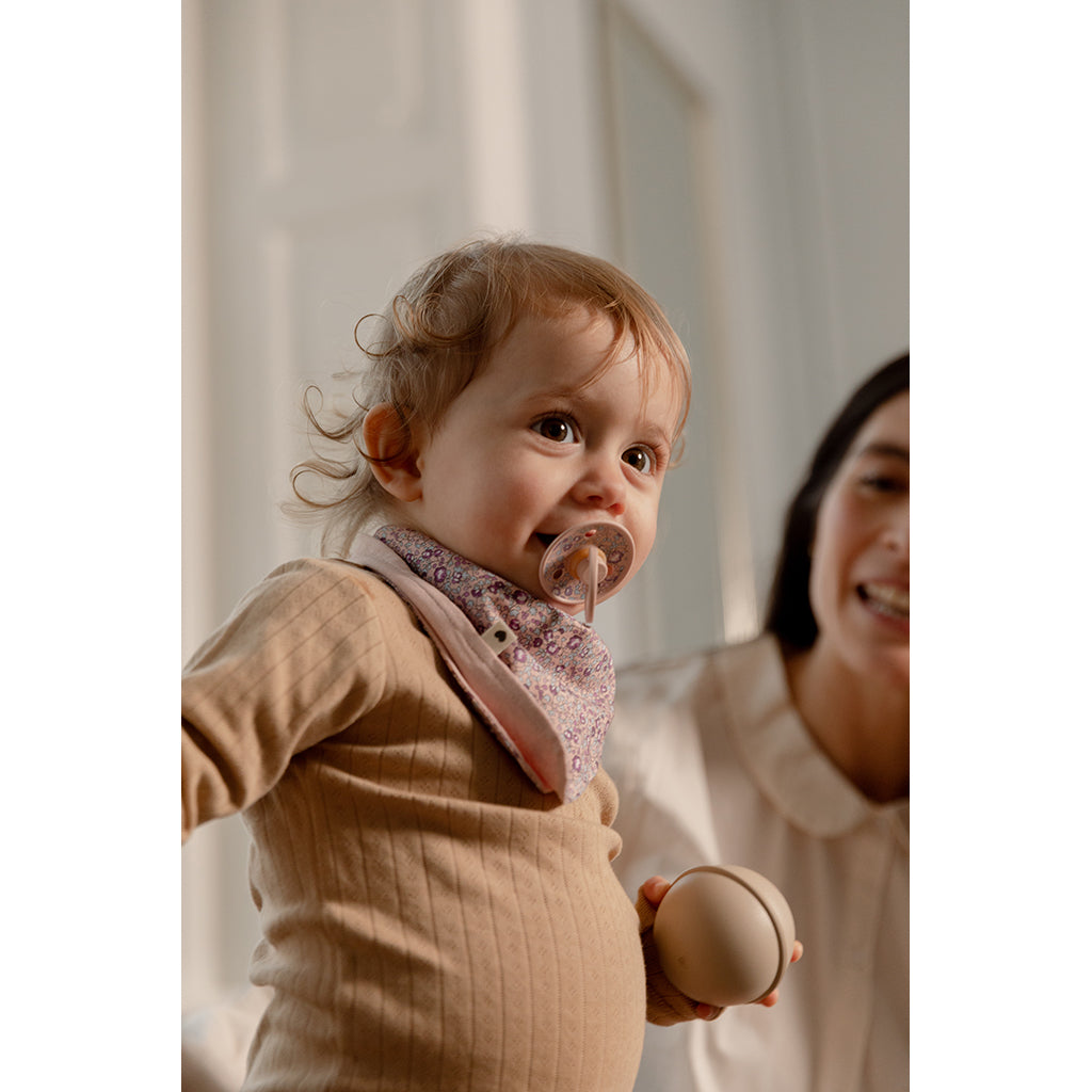 Bibs Liberty, 2-pak Colour, sutter i naturgummi, str. 2 - Capel - Fossil Grey Mix