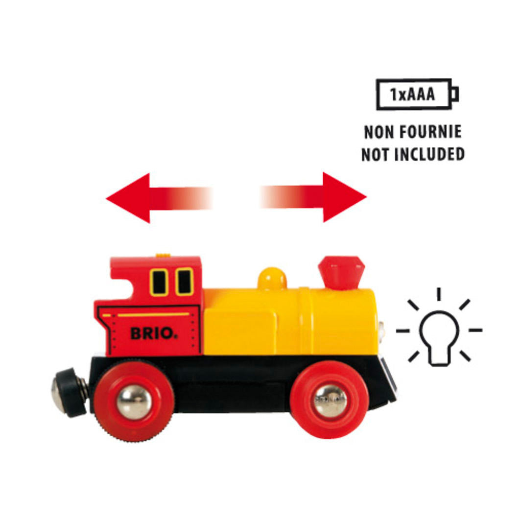 Brio Tovejs lokomotiv, batteridrevet