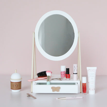 By Astrup Bordspejl m. skuffe