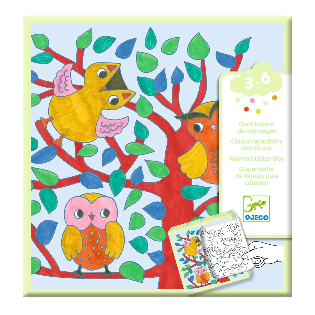 Djeco farvelæg, Skoven i lange baner DJ00052