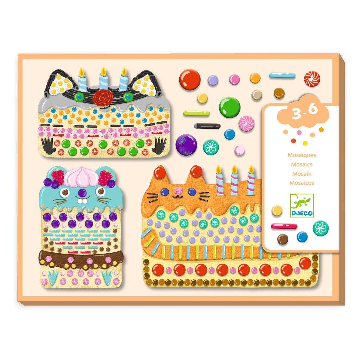 Djeco mosaik, Kagekatte DJ00075