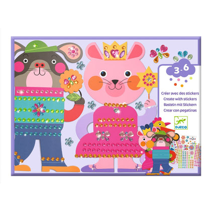 Djeco klistermærker, Dyr der glimter DJ00090