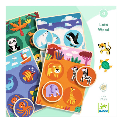 Djeco Træbilledlotteri, Dyr DJ01615