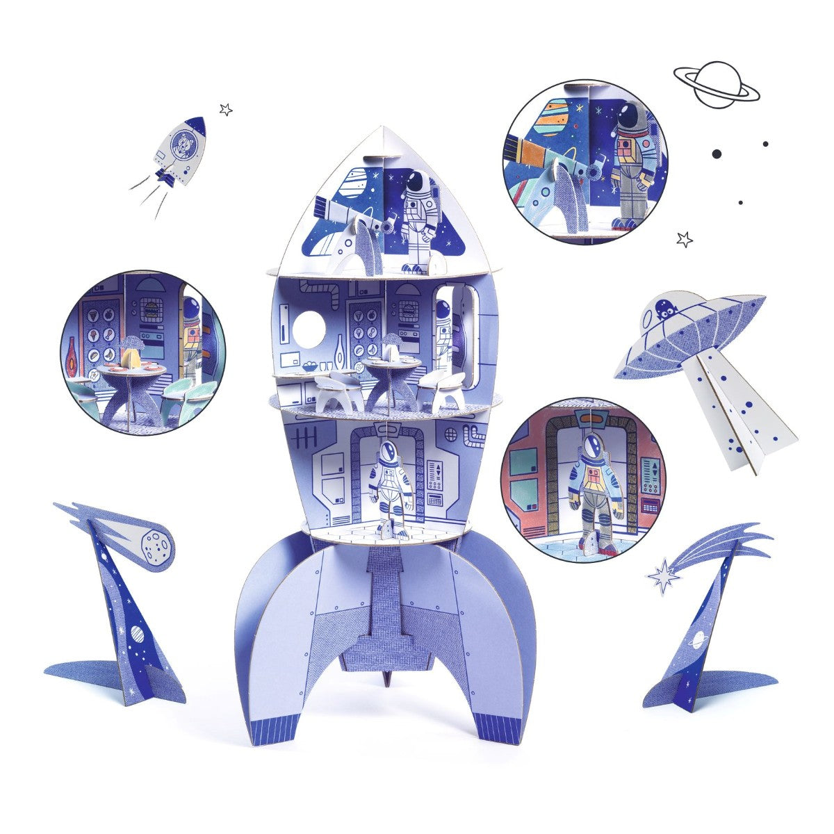 Djeco Farv - Saml - Leg, Rumraket DJ08009